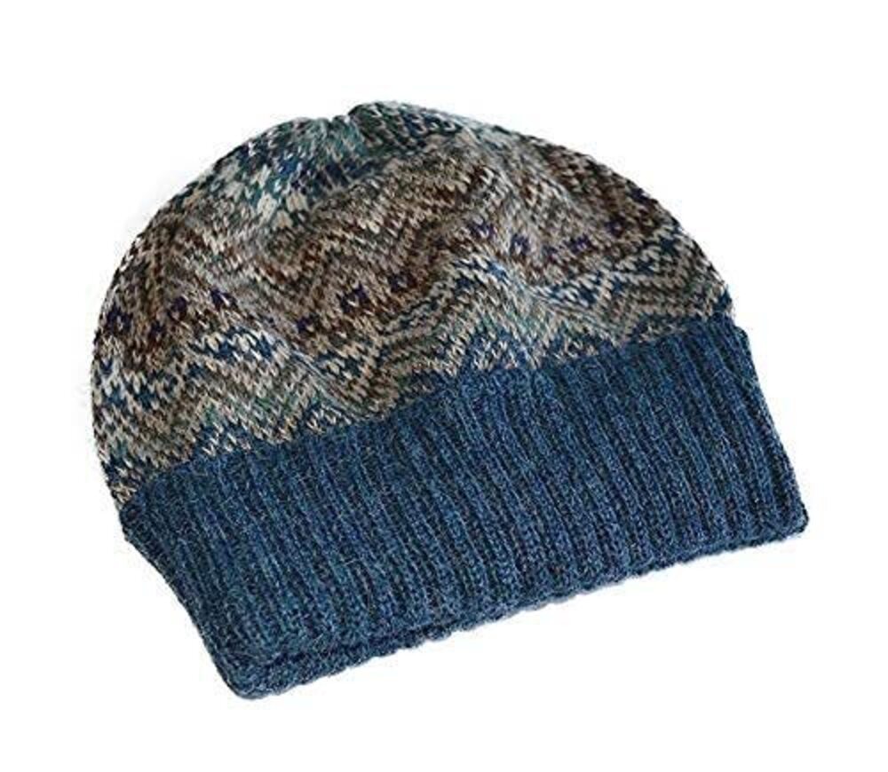 8720 100% Alpaca Wool Hat Knit Beanie Winter Oscar Hat Large Multicolor